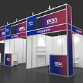 CESA Exhibition Booth Setup With Company Name Display And Tables Chairs