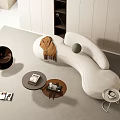 Modern Sofa Coffee Table Combination Sofa Coffee Table 3d model