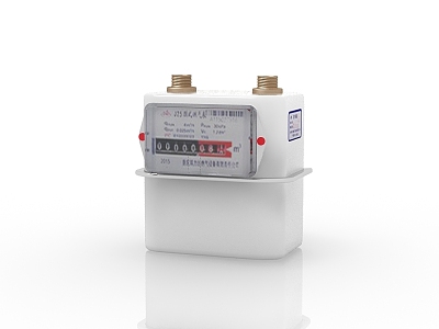 modern gas meter 3d model