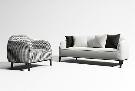 Modern Combination Sofa 3d model