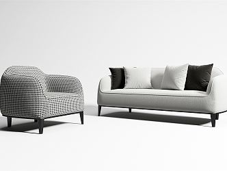 Modern Combination Sofa 3d model