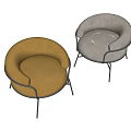 Single sofa 3d model