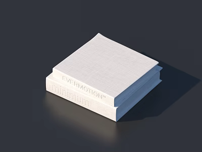 Evernight Publishing Books With White Textured Cover Stacked On Dark Background 3d model
