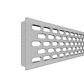 Building Exterior Wall With Perforated Panel Design And Modern Architectural Structure 3d model