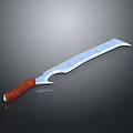 Tactical Weapon Knife With Sharp Forged Blade And Red Ergonomic Handle Design