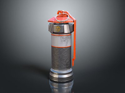 Grenade Gun Grenade Ammunition Military Grenade Smoke Bomb Science Fiction Grenade 3d model