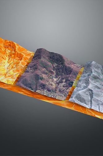 Geography, topography, mountain shape, ridge, ridge, valley, mountain range, canyon, geomorphology, mountain peak, mountain body 3d model