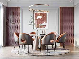 Light Luxury Restaurant 3d model