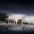 Modern Art Museum Architecture Sales Office Architecture Exhibition Art Museum Architecture 3d model