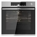 Modern Stainless Steel Oven With Digital Control Panel And Glass Door For Kitchen