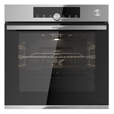 Modern Stainless Steel Oven With Digital Control Panel And Glass Door For Kitchen 3d model
