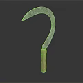 Professional Sickle Hardware Tool with Sharp Metal Blade and Wooden Handle