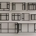 casement window aluminum alloy window floor-to-ceiling window balcony sliding window bedroom window bay window 3d model