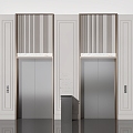 modern elevator door elevator 3d model