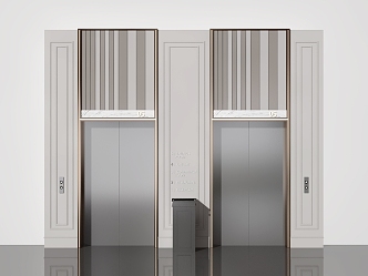 modern elevator door elevator 3d model