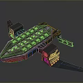 Futuristic Spacecraft Design With Modular Structure And Control Panels