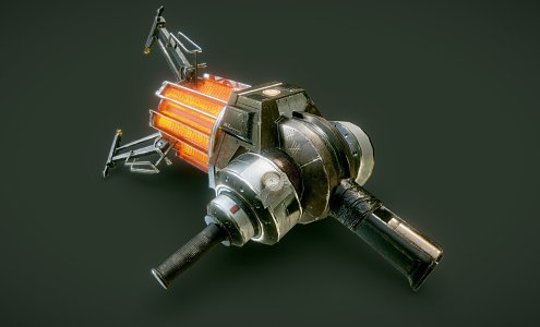 Gravity Gun Weapon 3d model