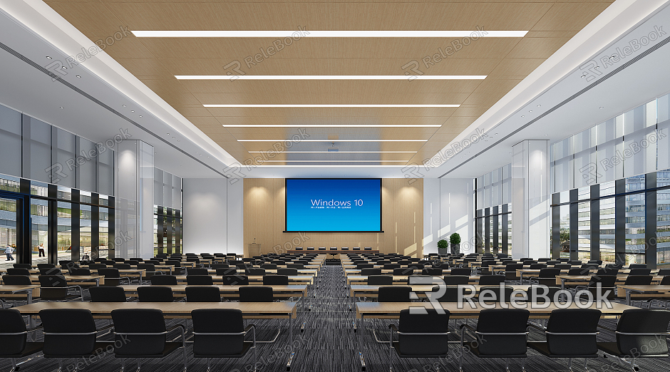 Modern conference hall multi-function hall conference room model