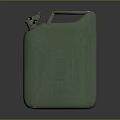 Green 20 Liter Jerry Can With Metal Nozzle And Handle Design