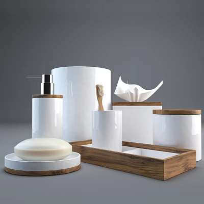 Toiletries 3d model Toiletries 3d model