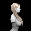 Game and Movie Character With Long Blonde Hair 3D Bust Model