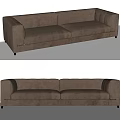 Modern Double Sofa Multi-Person Sofa Casual Sofa Long Sofa Sofa Leather Sofa 3d model