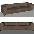 Modern Double Sofa Multi-Person Sofa Casual Sofa Long Sofa Sofa Leather Sofa 3d model