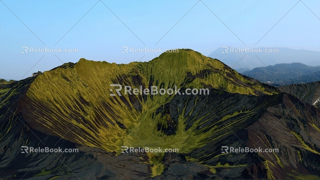 Topography Mountains Valley Ridge Mountains Geomorphology 3d model