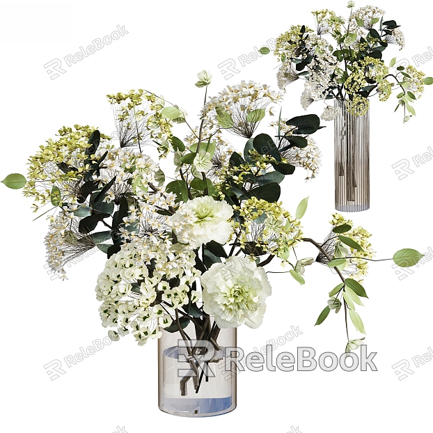 Modern Vase Flower Art model