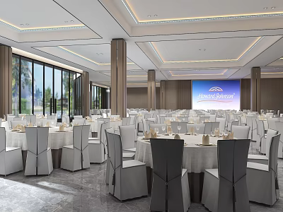 Modern Ballroom 3d model