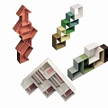 Modern Colorful Geometric Modular Shelving Units With Creative Shapes And Styles