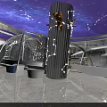 KTV Lobby Interior With Starry Ceiling Decorative Columns White Seats And Marble Floor