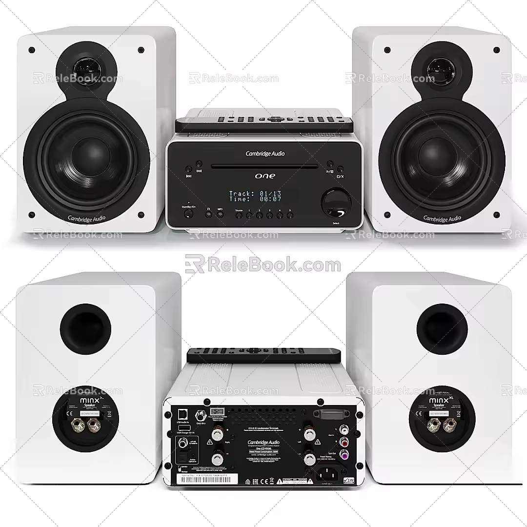 modern other cambridge audio cd receiver fm tuner remote control 3d model