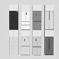 Modern refrigerator single door refrigerator double door refrigerator smart refrigerator embedded refrigerator 3d model