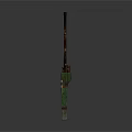 Green Walkie Talkie With Long Antenna And Control Buttons On Dark Background
