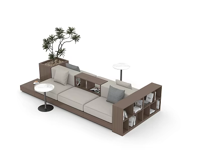 Combination Sofa Custom Sofa Work Area Sofa Sharing Sofa 3d model