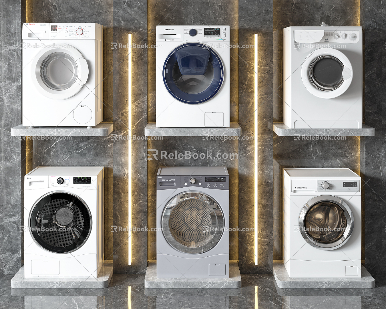 Modern washing machine washing machine combination model