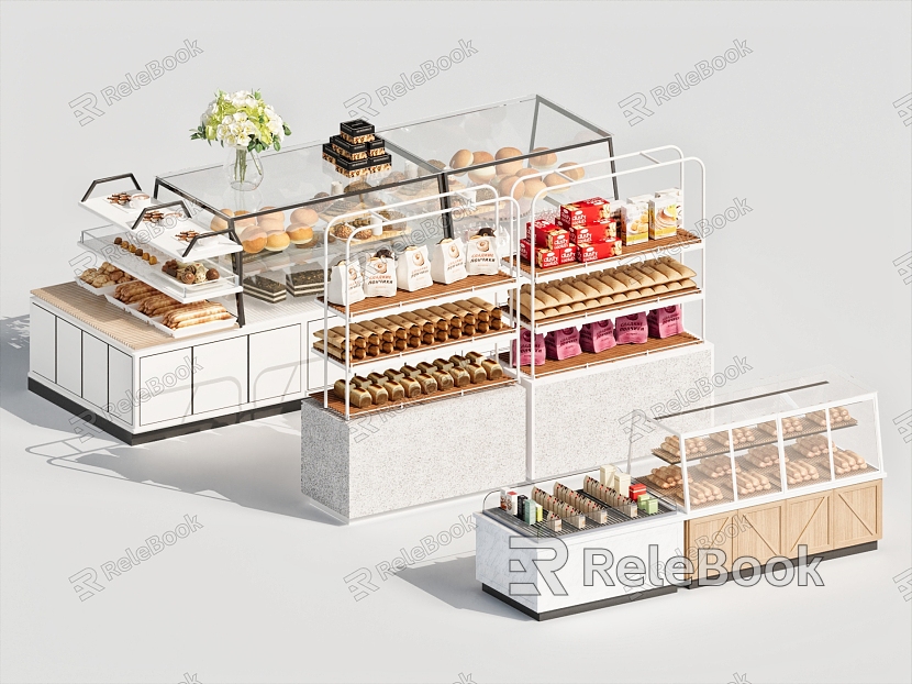 Cake Cabinet Dessert Bread Cabinet model