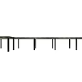 Modern Gallery Rack Features Simple Gallery Rack 3d model