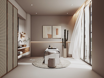 Quiet SPA Beauty Shop Room 3d model