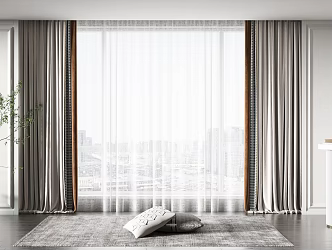Modern Curtains 3d model