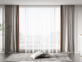 Modern Curtains 3d model