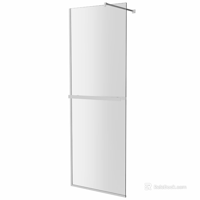 Modern Shower Sauna Enclosure With Clear Glass And Sleek Metal Frame 3d model 