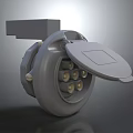 Durable Automotive Component with Open Lid and Internal Metal Contact Points