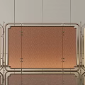 Miloti screen partition background screen sofa background wall 3d model