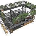 Modern Bar 3d model