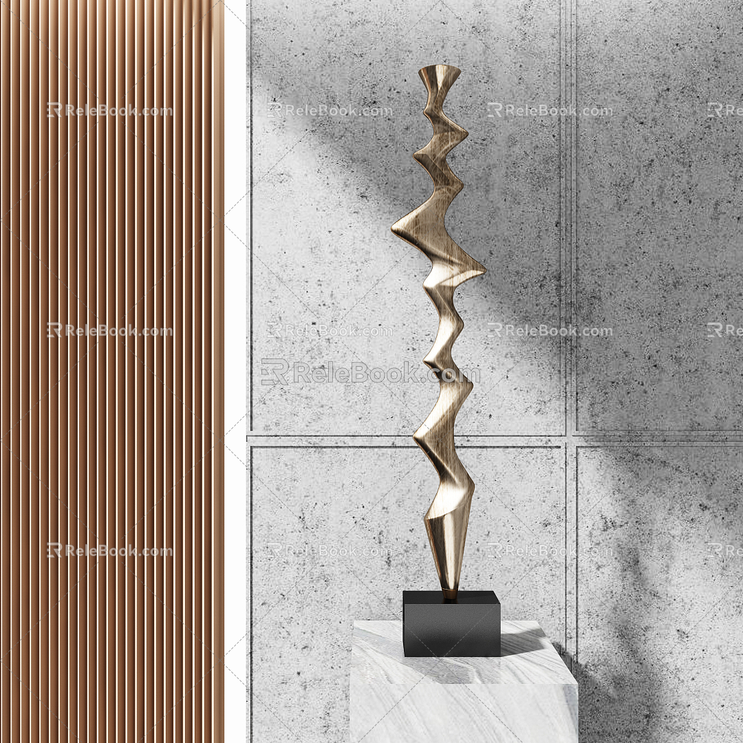 Modern Sculpture Abstract Sculpture Combination 3d model