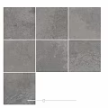 Alpes Raw Lead 600x600 Tile Set With Gray Textured Finish For Floors And Walls