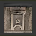 Ancient Style Fountain Model Decoration With Steps Arch And Stone Wall For Home Living