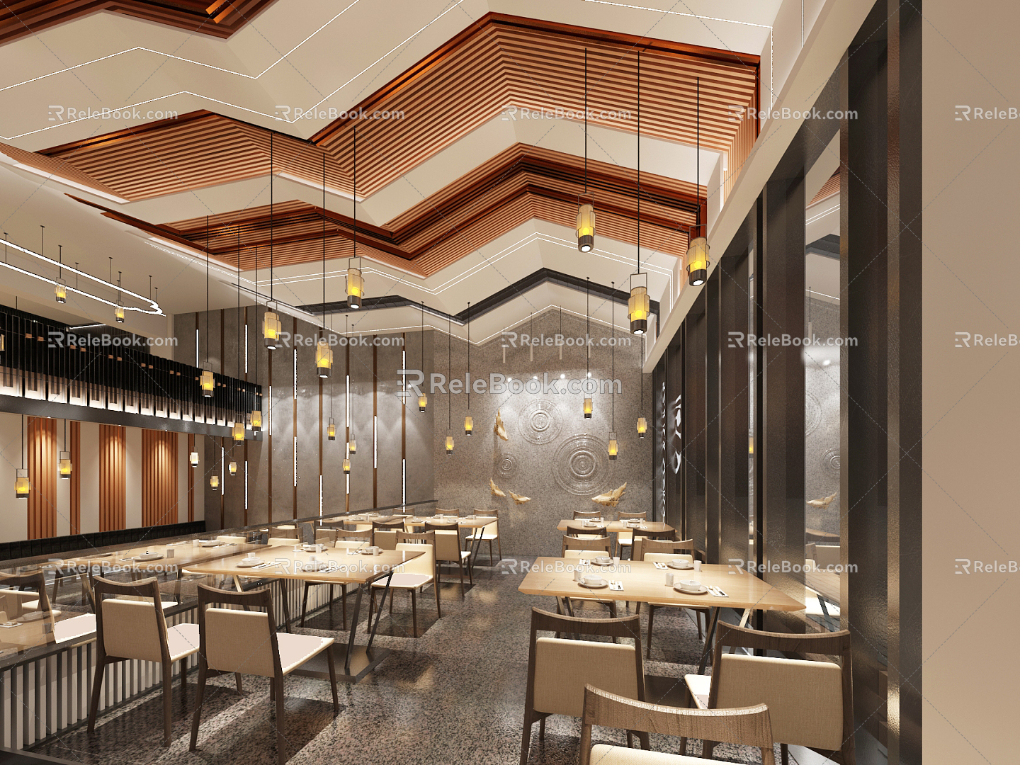 Modern Restaurant Western Restaurant 3d model